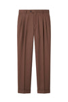 Fresco wool double pleats trousers - MONTEZEMOLO