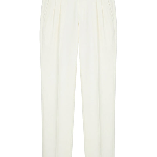 Double pleats Wide-fit fresco wool trousers - MONTEZEMOLO
