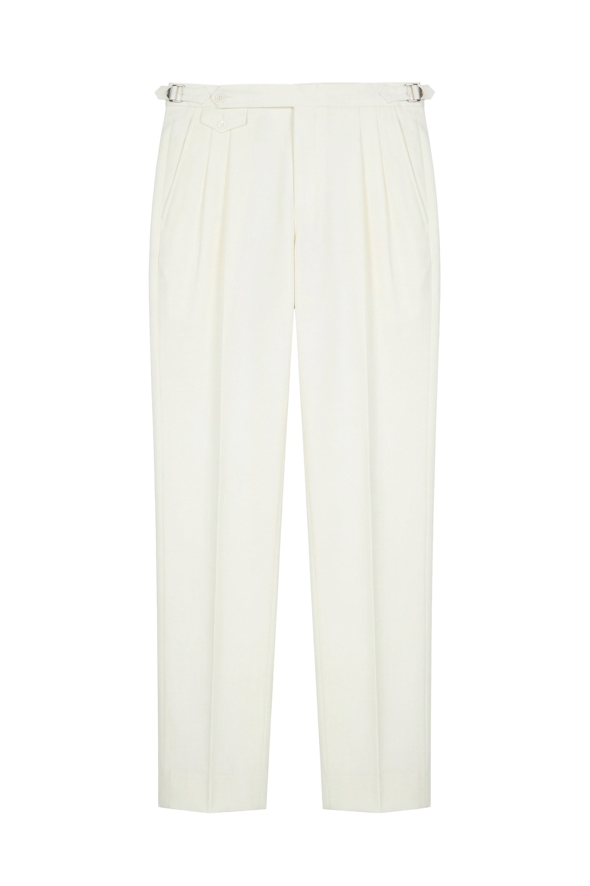 Double pleats Wide-fit fresco wool trousers - MONTEZEMOLO