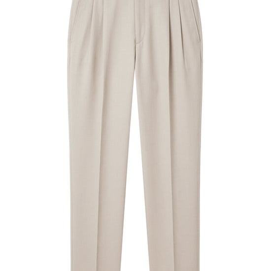 Double pleats Wide-fit fresco wool trousers - MONTEZEMOLO