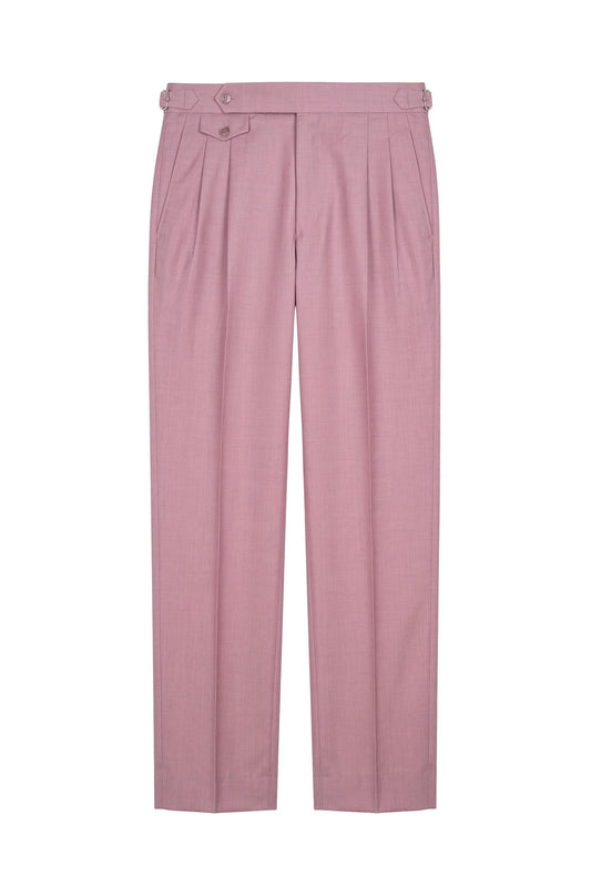 Double pleats Wide-fit fresco wool trousers - MONTEZEMOLO