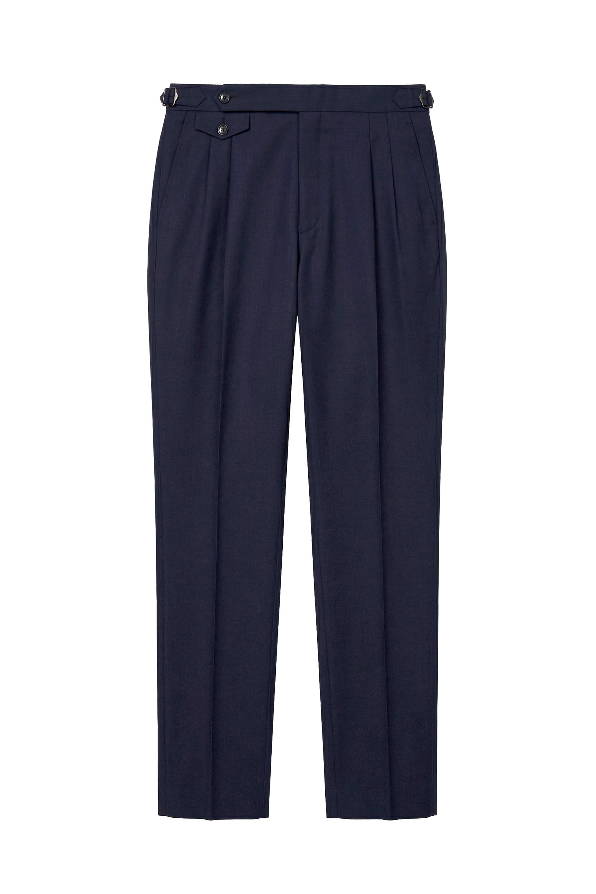 Double pleats Wide-fit fresco wool trousers - MONTEZEMOLO