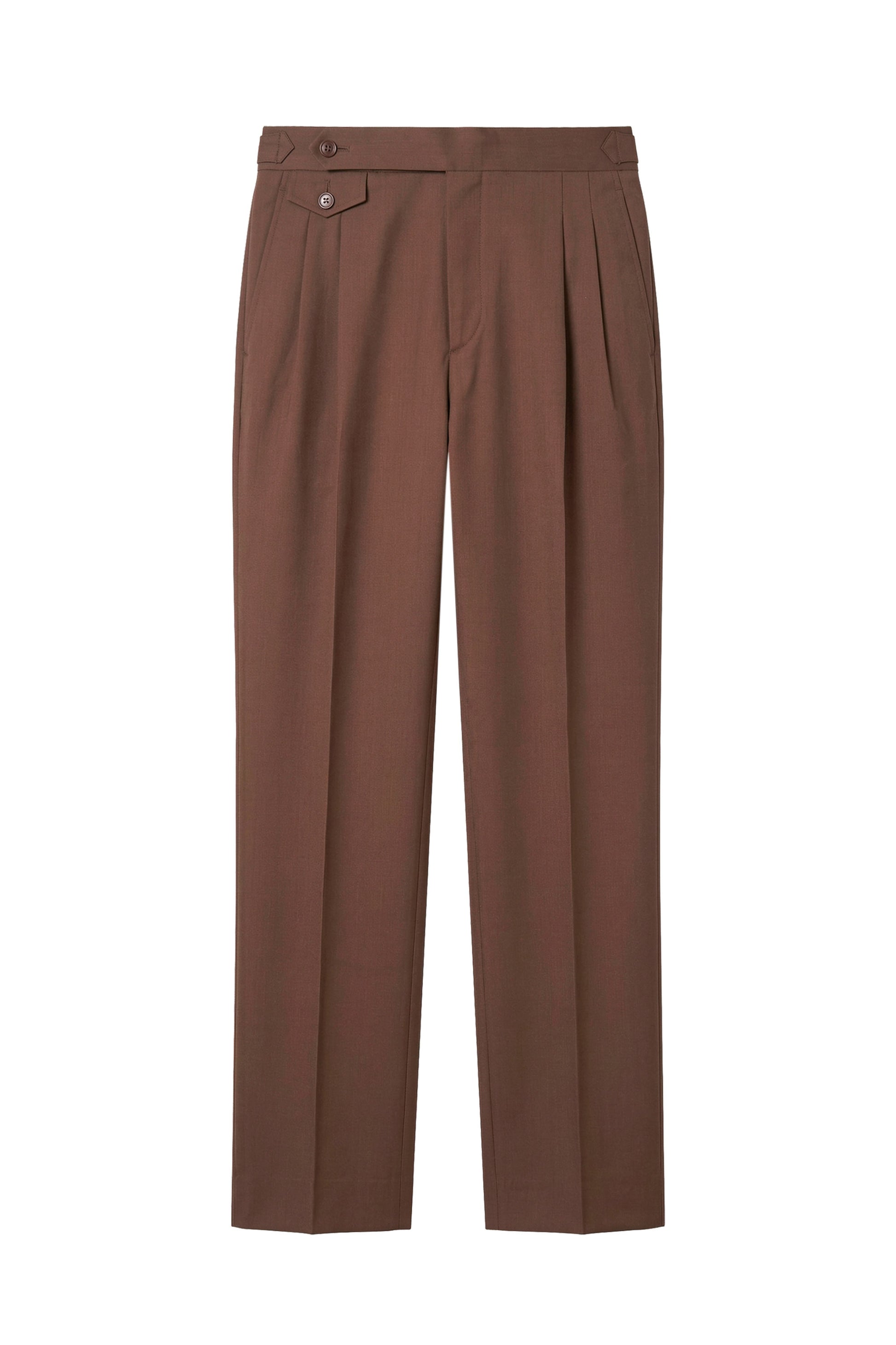 Double pleats Wide-fit fresco wool trousers - MONTEZEMOLO