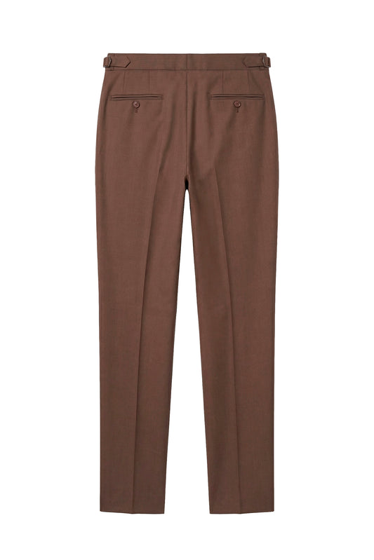 Double pleats Wide-fit fresco wool trousers - MONTEZEMOLO