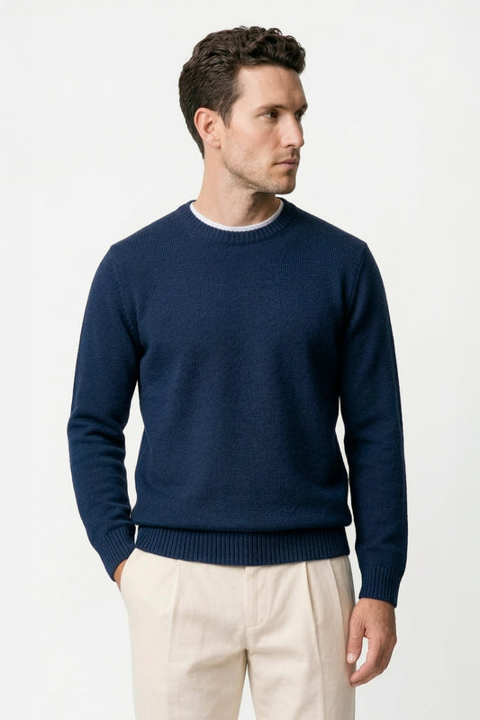 Organic cotton crewneck sweater