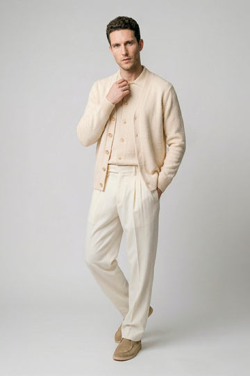 Bouclé cotton cardigan - MONTEZEMOLO