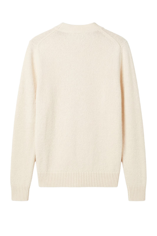 Bouclé cotton cardigan