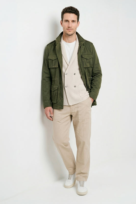 Stretch cotton field jacket - MONTEZEMOLO