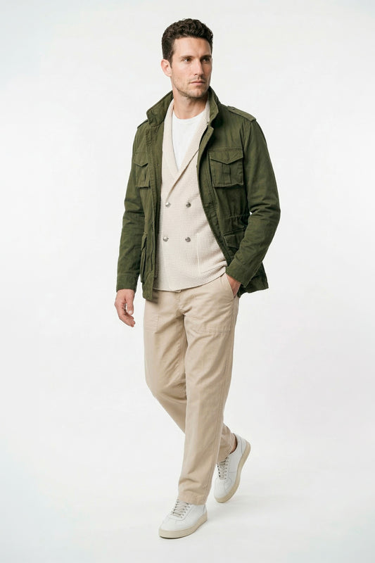 Stretch cotton field jacket - MONTEZEMOLO