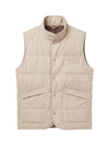 Suede vest with silver-plated buttons