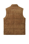 Suede vest with silver-plated buttons