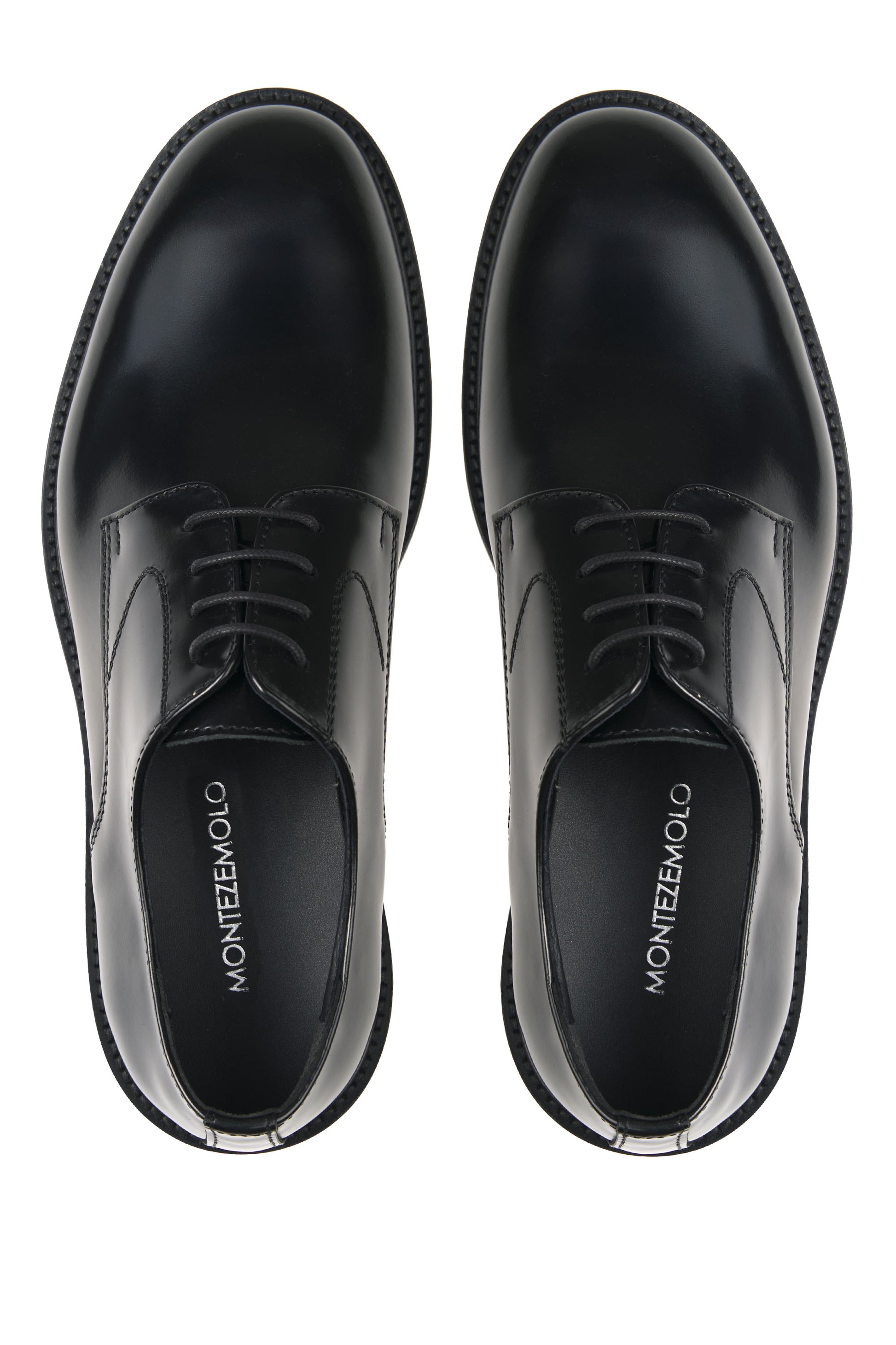 Polished leather Derby shoes - MONTEZEMOLO