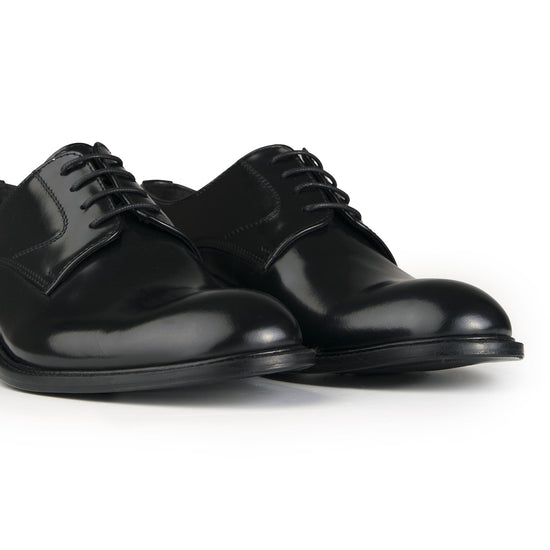 Polished leather Derby shoes - MONTEZEMOLO