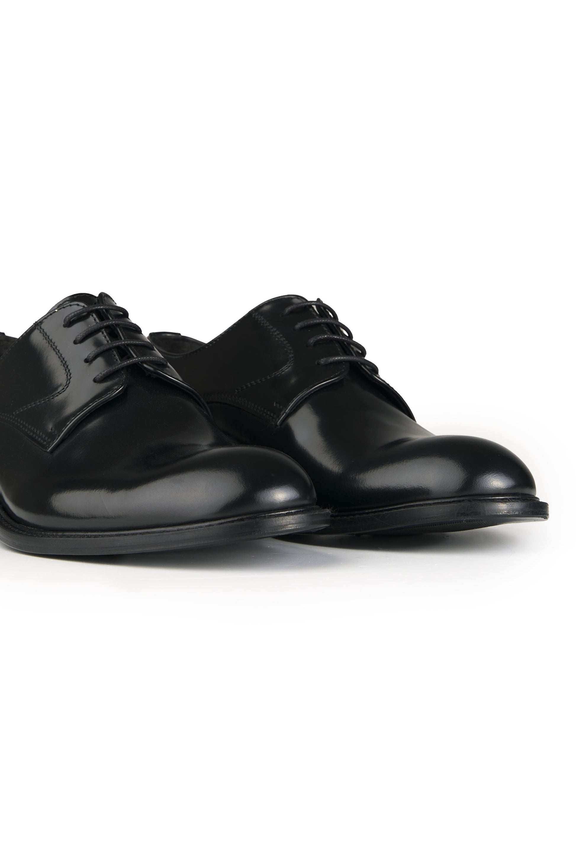 Polished leather Derby shoes - MONTEZEMOLO