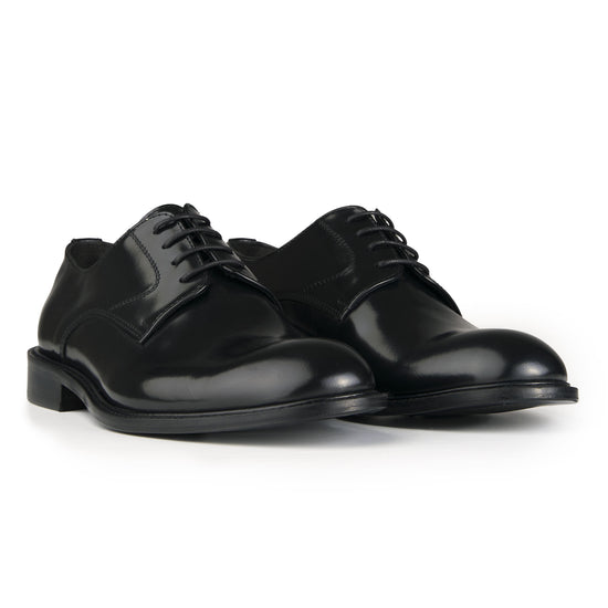 Polished leather Derby shoes - MONTEZEMOLO
