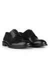 Polished leather Derby shoes - MONTEZEMOLO