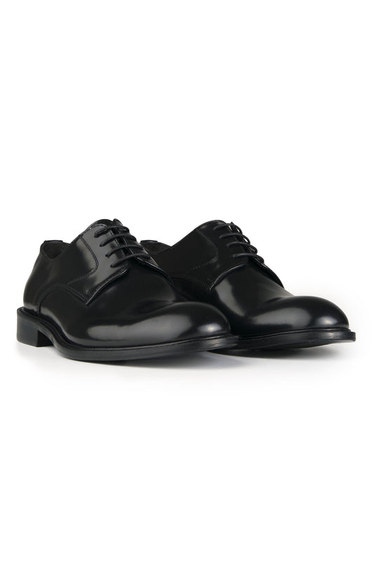 Polished leather Derby shoes - MONTEZEMOLO