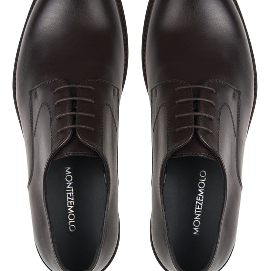 Polished leather Derby shoes - MONTEZEMOLO