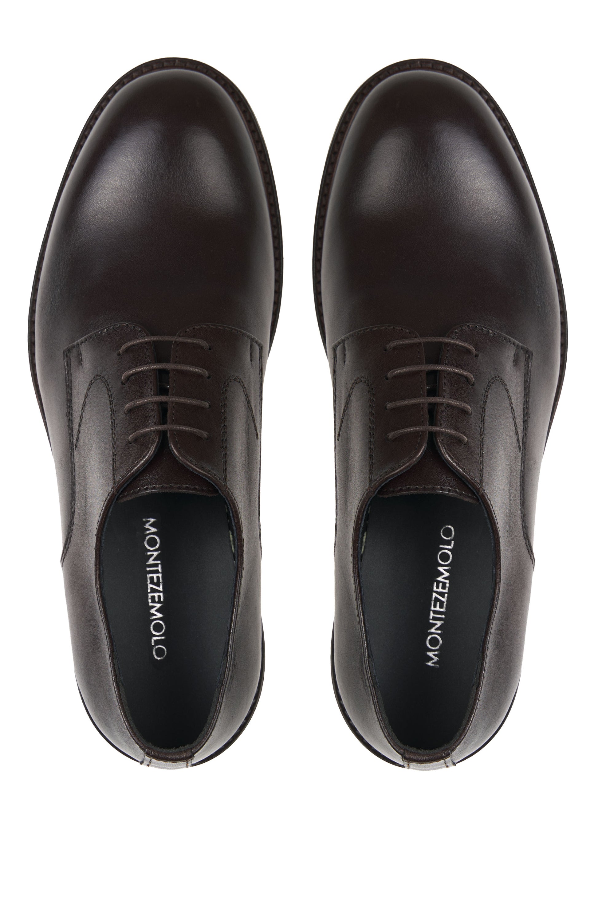 Polished leather Derby shoes - MONTEZEMOLO