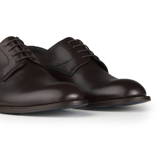 Polished leather Derby shoes - MONTEZEMOLO