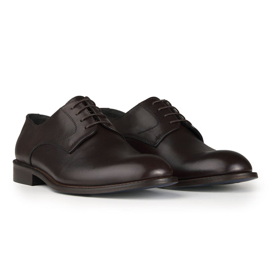 Polished leather Derby shoes - MONTEZEMOLO