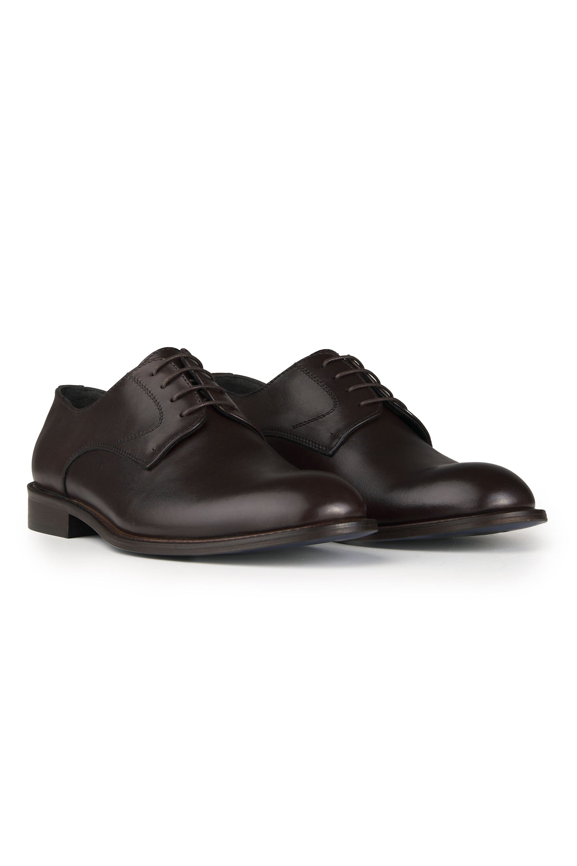 Polished leather Derby shoes - MONTEZEMOLO