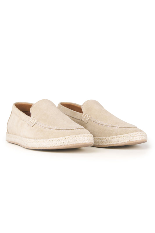 Suede Espadrille-Style Loafer