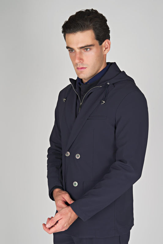 ACTIVE High-Performance Doublebreasted Jacket with Hood