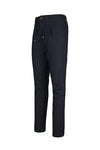 Pantaloni con coulisse in lana stretch