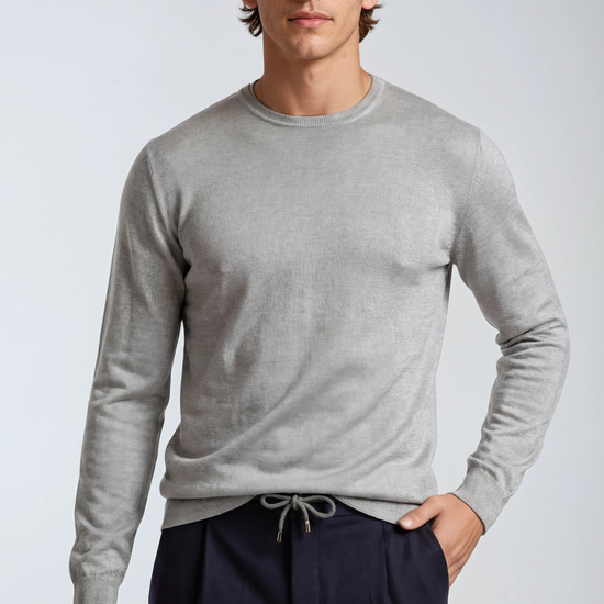 Merino wool crewneck sweater - MONTEZEMOLO