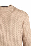 Basket-Weave Crewneck Sweater