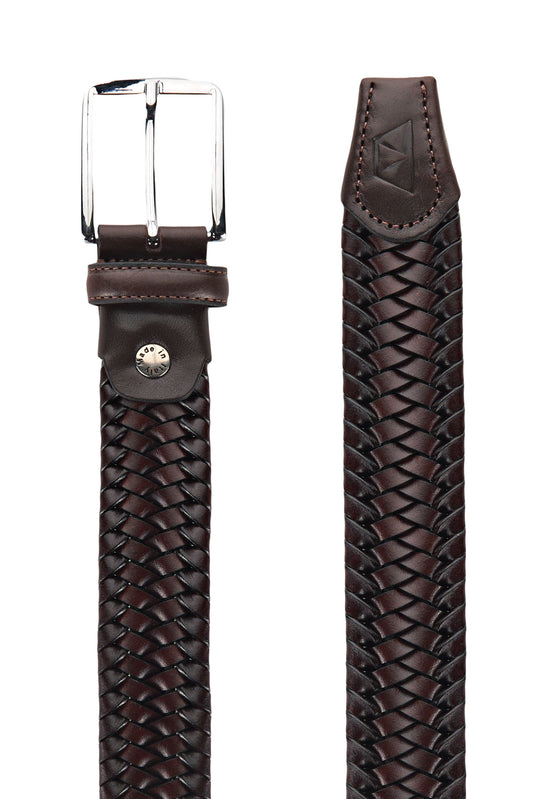 Elastic Woven Leather Belt