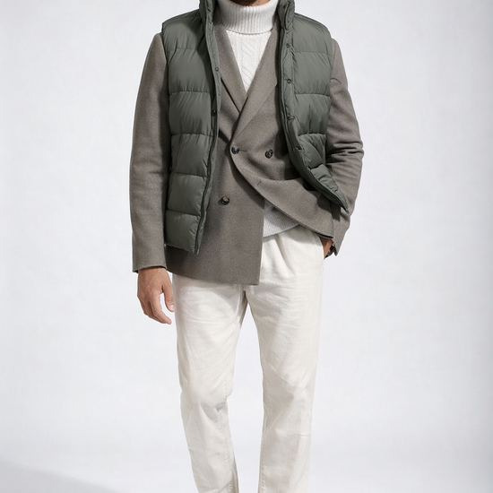 Quilted vest in matte nylon - MONTEZEMOLO