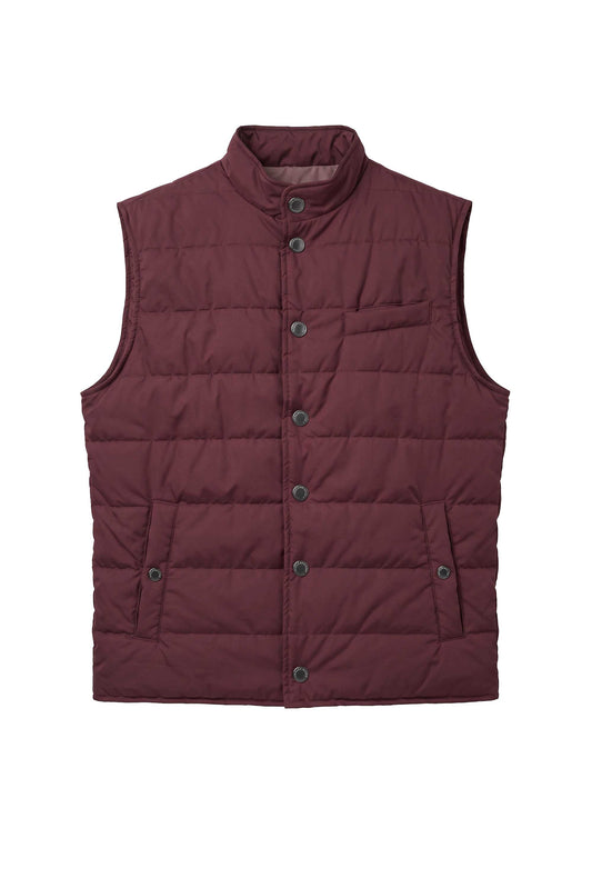 Gilet imbottito in nylon trapuntato