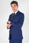 Jacquard Techno-Fabric Blue Suit