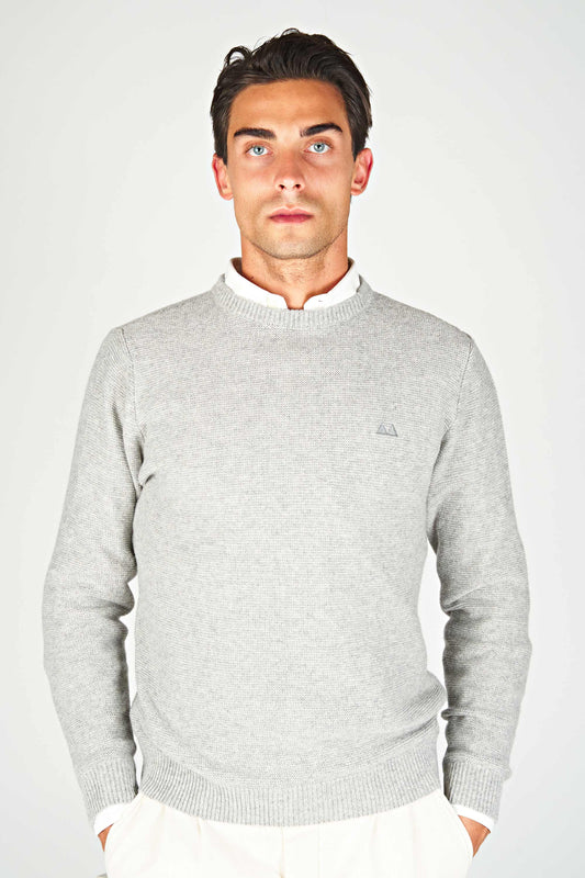 Wool & Cashmere Blend Crew Neck Sweater