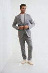 Unlined jersey-twill blazer
