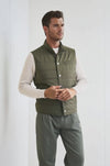 Quilted nylon padded gilet