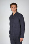 Herringbone Wool-Blend Chore Jacket with Knickerbocker Yarn - MONTEZEMOLO