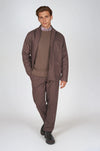 Herringbone Wool-Blend Chore Jacket with Knickerbocker Yarn - MONTEZEMOLO