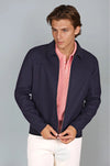 Unlined Double-Cloth  Wool & Cashmere Zip Jacket