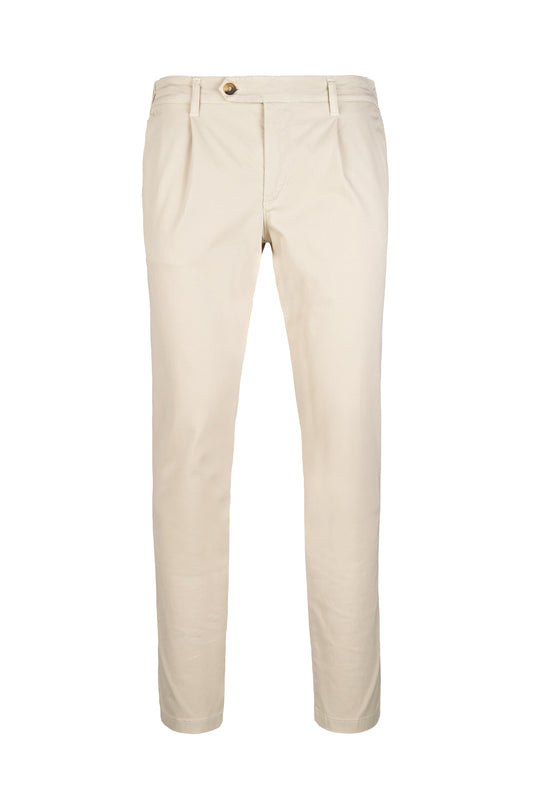 Twill Stretch Cotton Trousers