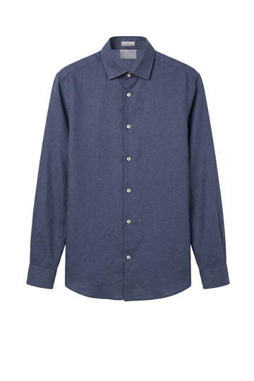 Plain Linen & Cotton Shirt