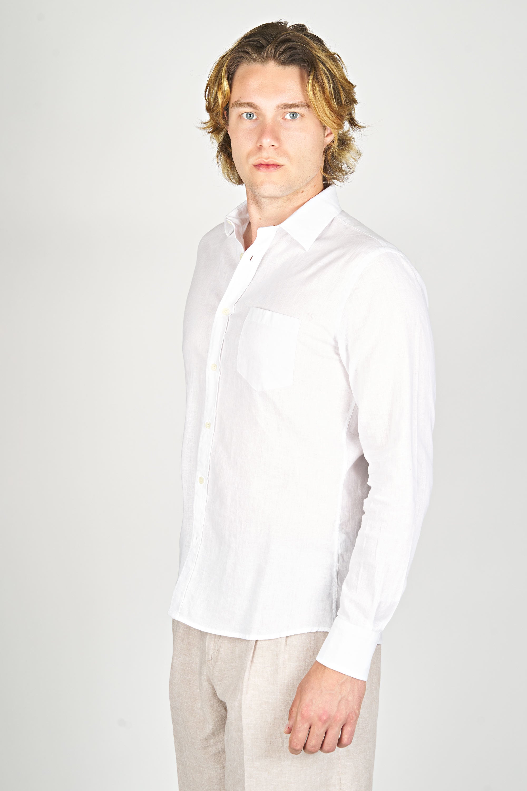 MONTEZEMOLO Camicia in Lino e Cotone