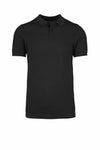 Jaquard Knit Buttoned Polo
