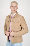 Reindeer Leather Trucker Jacket - MONTEZEMOLO