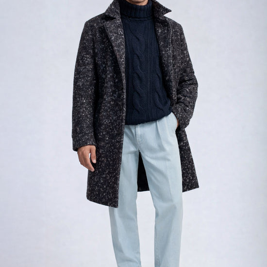 Unlined baby alpaca & wool raglan coat - MONTEZEMOLO