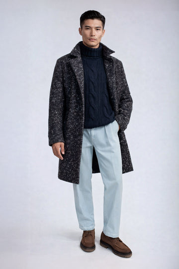 Unlined baby alpaca & wool raglan coat - MONTEZEMOLO