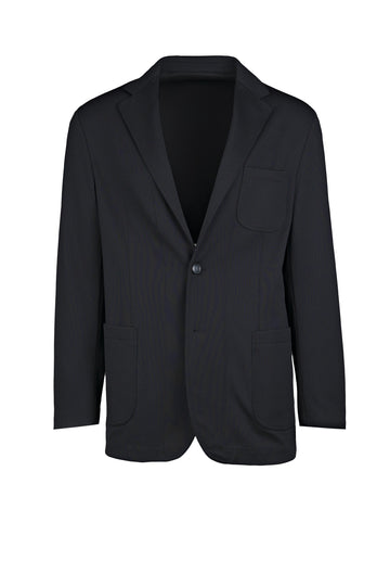 Unlined micro-piqué jacquard blazer