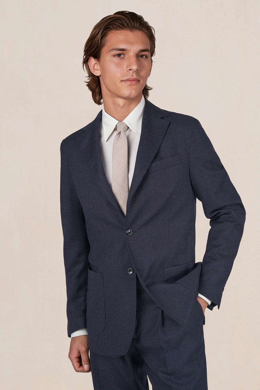 Single-Breasted ACTIVE Wool Jacket